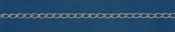 296C_SILVER Wholesale Sterling Silver Curb Chain