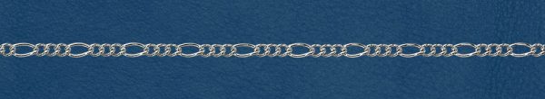 F-25_1-3 Wholesale Sterling Silver Figaro Chain