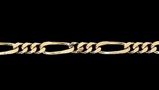 Soldered Brass Figaro Chain